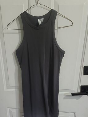 H&M Mini Dress in Charcoal Gray